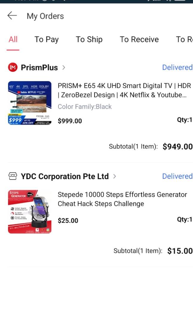 Prism+ E65 (Category: TV) located in Singapore. Submitted by coconutorange (Listing ID 1090795463, Image 3). Description: Bought awhile back only, back in September 2020. see photo for proof, bought on Prism+ official store Lazada. letting go as super under utilize. no time to watch tv lol..