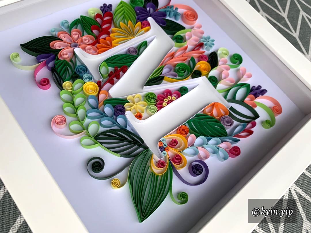 Quilling discount alphabet keychains