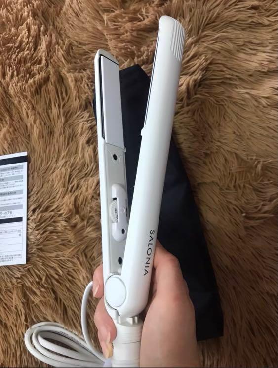 日本Salonia hair iron straightener / curler 99NEW, 美容＆化妝品, 健康及美容 頭髮護理 Carousell