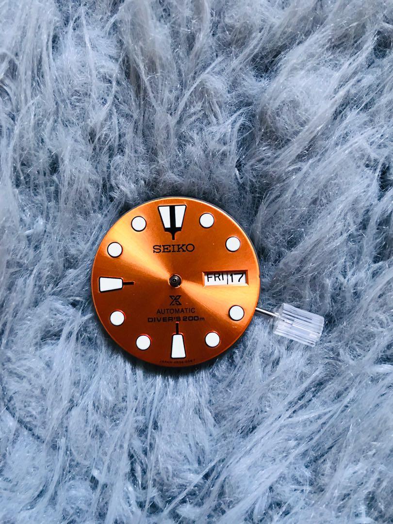 Seiko Orange dial sunburst for mod, Men's Fashion, Watches & Accessories,  Watches on Carousell