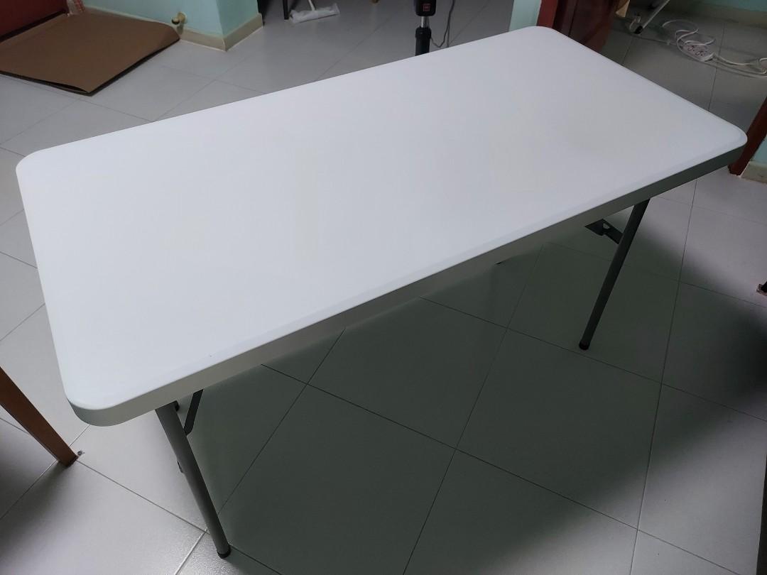 Sia Huat Rectangle Folding Table Furniture Home Living Kitchenware Tableware Table Linen Textiles On Carousell