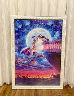 Tenyo 1000-Piece Aladdin Moonlight Romance Jigsaw Puzzle | Magical Disney Night Scene | Beautiful Foil Effect In The Dark! - View #6