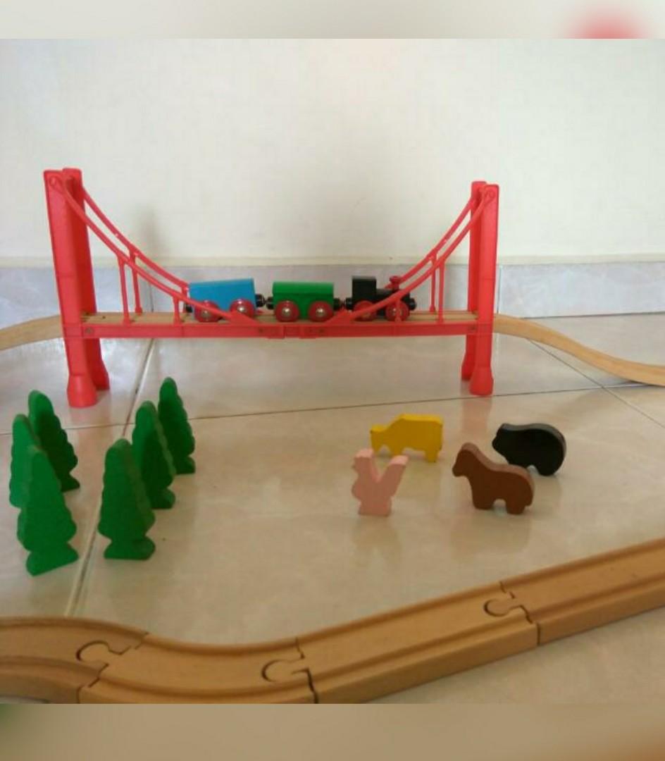 Wooden train hot sale table tesco