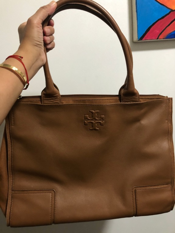 Ella canvas leather tote tory burch store