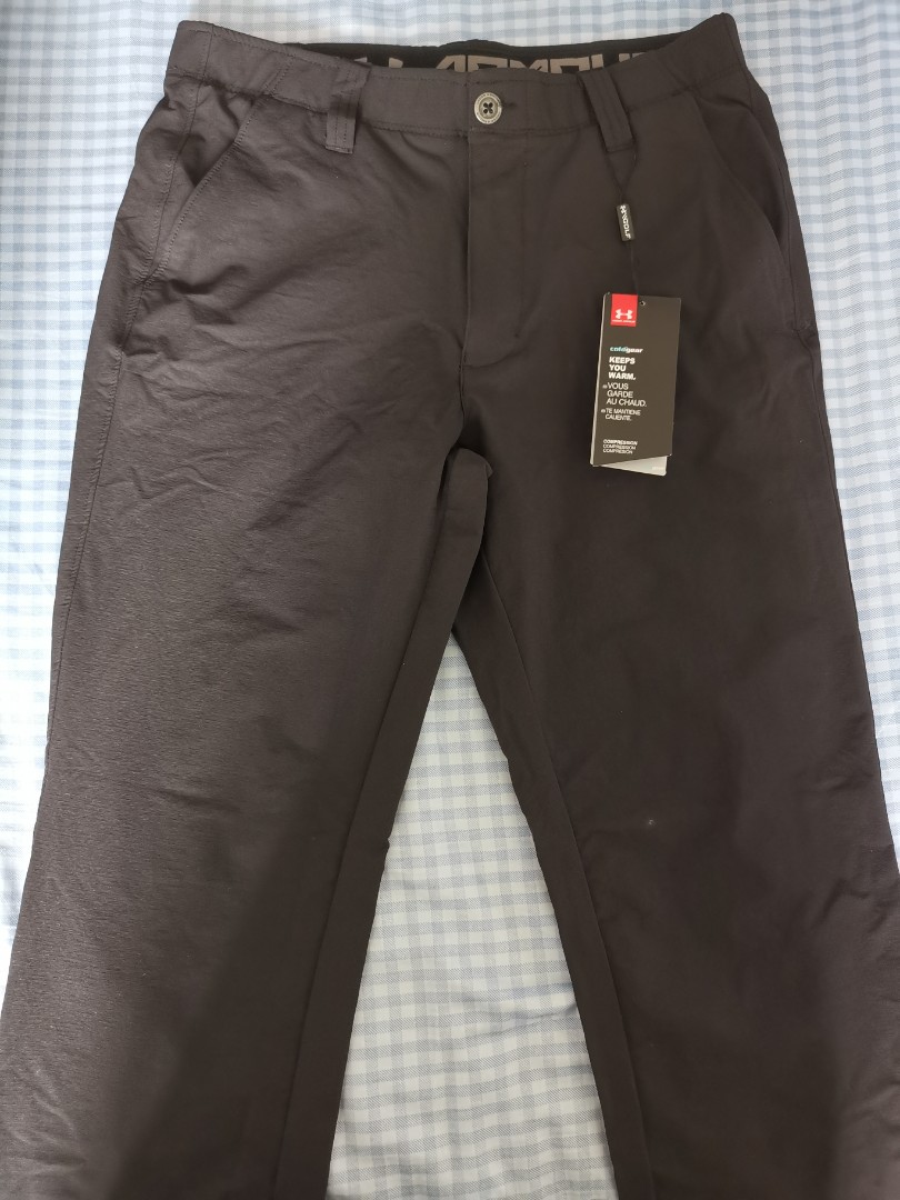 Under armour golf pants black, Men's Fashion, Bottoms, Trousers on