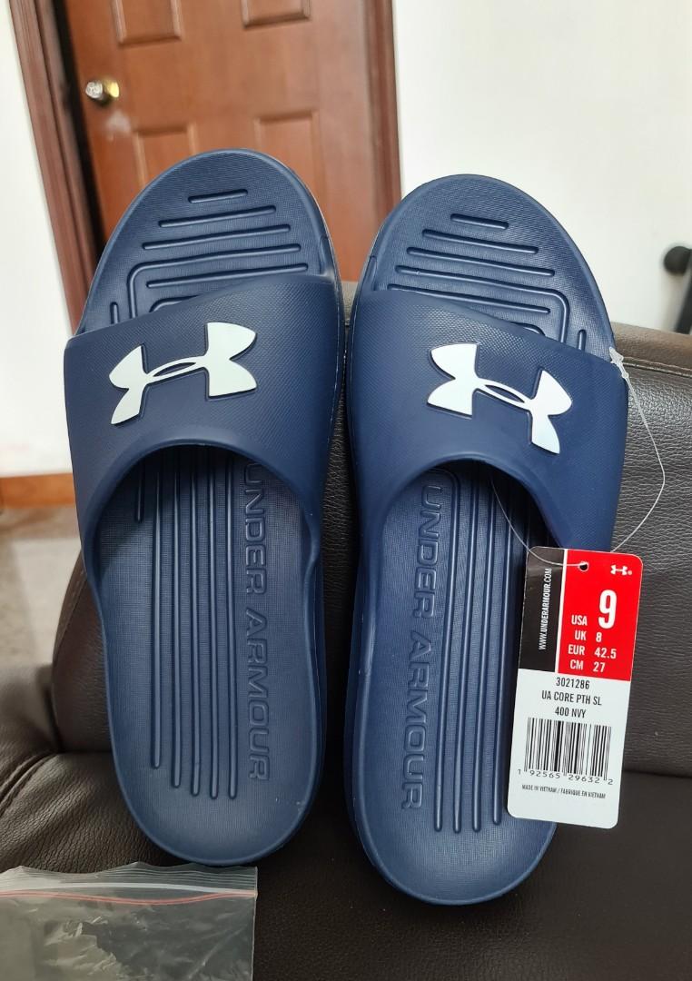 Under Armour UA Core PTH Slides Men s US 9 Men s Fashion