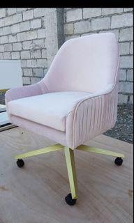Upholstered Chair with Wheels