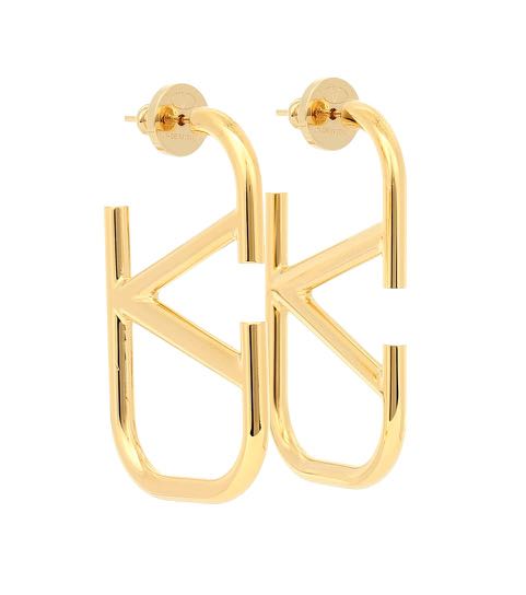 gold valentino earrings