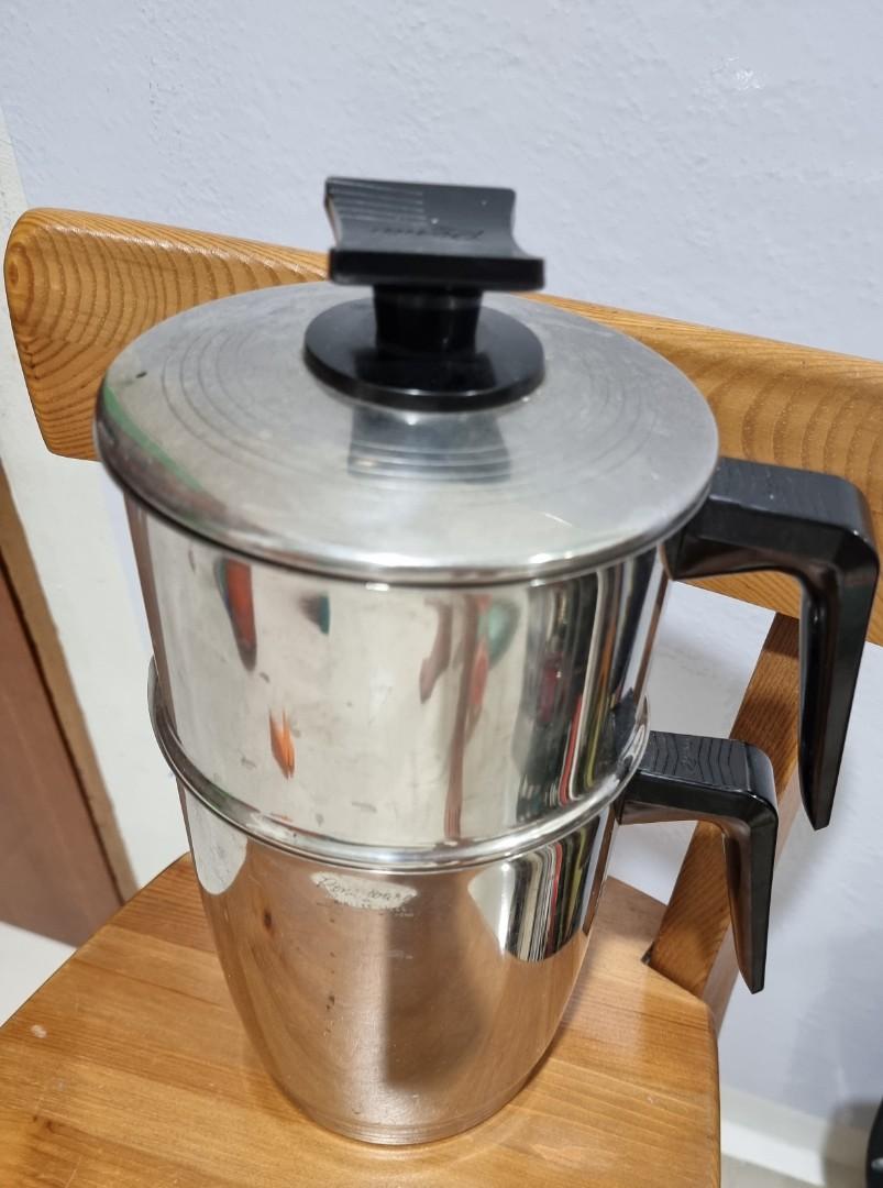 Vintage Percolator Coffee Maker Chrome Hot Water - shopgoodwill.com