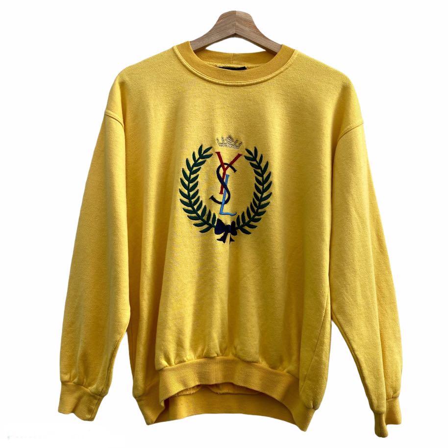 Yves saint laurent yellow sale sweatshirt