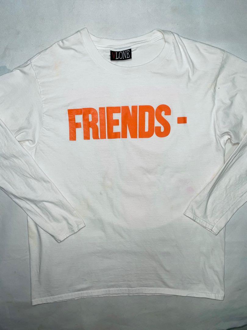Vlone Friends t shirt long sleeve orange usa ch Men s Fashion