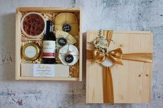 Wine and Cheese Gift Box