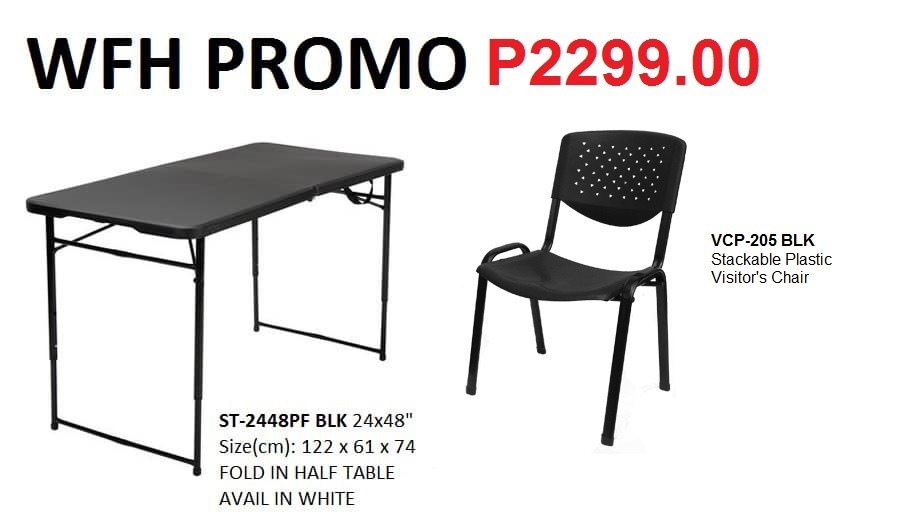 Work from Home Table & Chair Set, Computer Study Office Desk, Computer