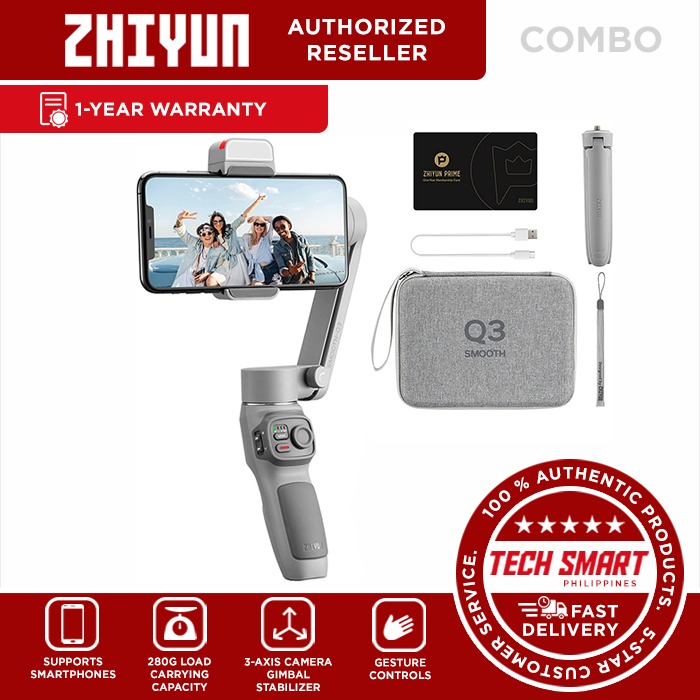 Zhiyun Smooth Q3 Handheld 3Axis Smartphone Gimbal Stabilizer with Grip