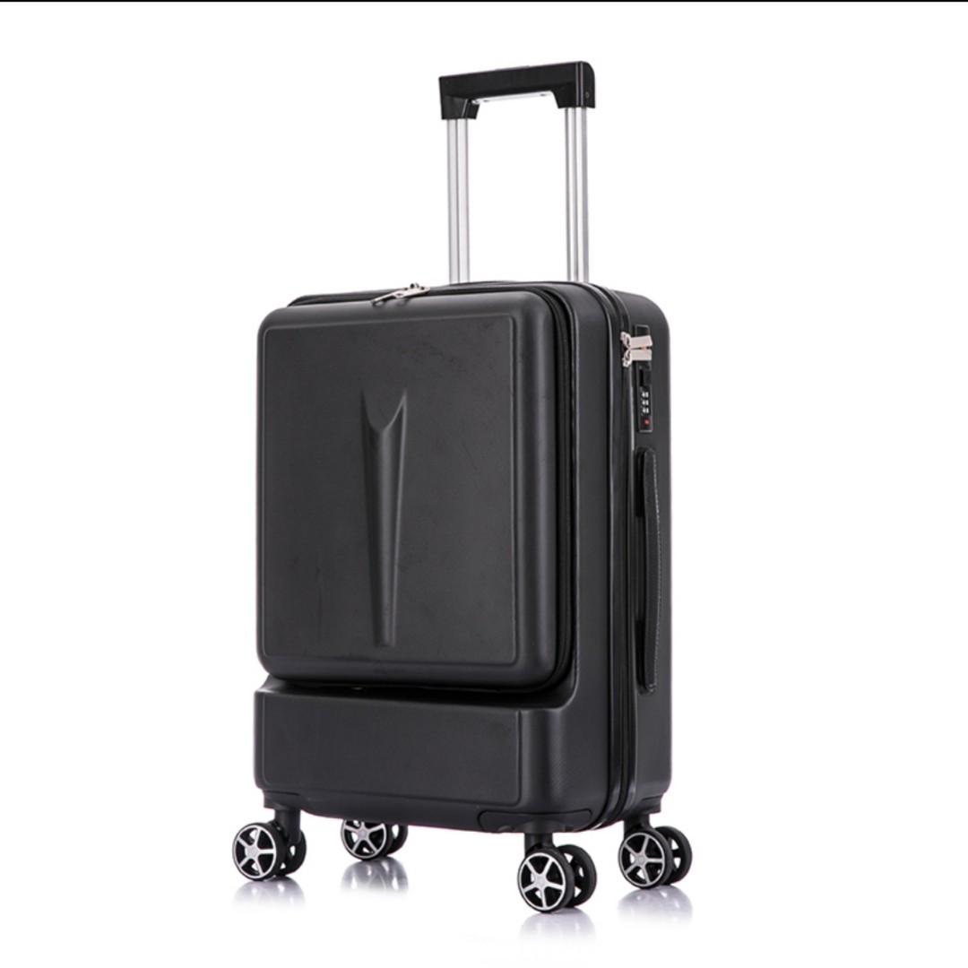 行李箱 （分類：旅遊 - 旅行必需品及用品）位於 Hong Kong。 由 uc_shop 提交（商品編號 1085518947，圖片 3）。簡介： 顏色： 白色/黑色/啡色/粉紅色/銀色/綠色 尺寸：20寸/ 24寸 有密碼鎖 可放 17 寸手提電腦。