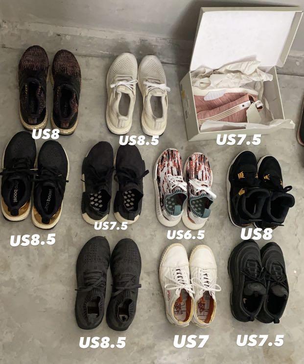 Adidas, nike, jordan and vans - US6.5, 7, 7.5, 8, 8.5, Men's Fashion,  Footwear, Sneakers on Carousell