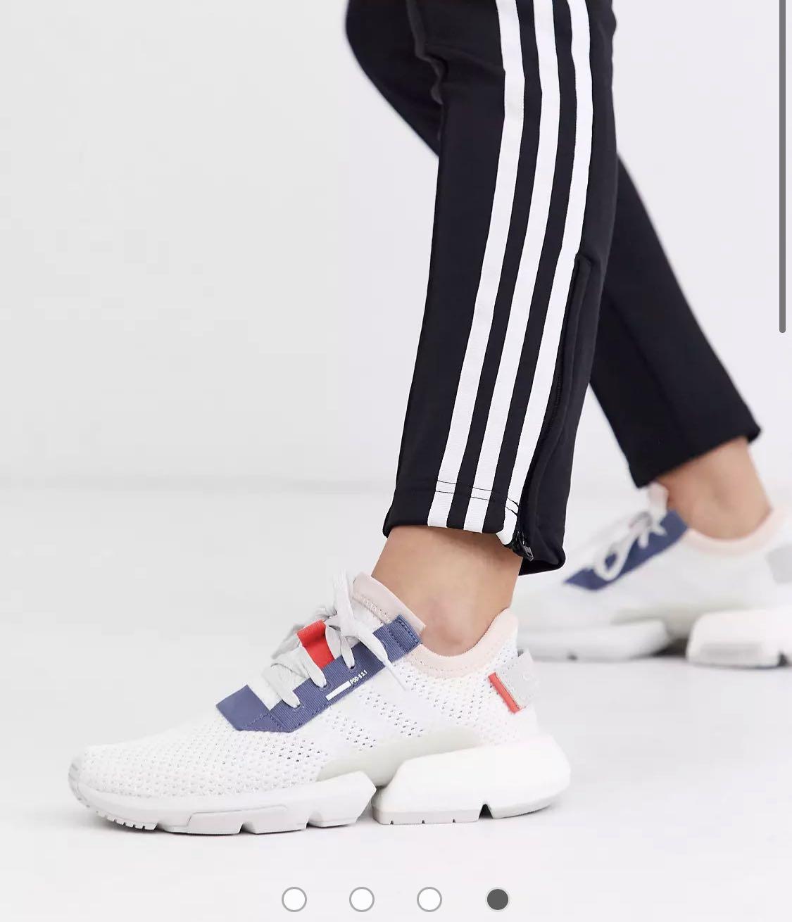 adidas Originals POD trainers in white and blue Women s Fashion Footwear Sneakers on Carousell