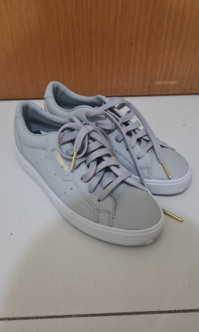 Adidas Sleek Womans Light Grey Women s Fashion Footwear