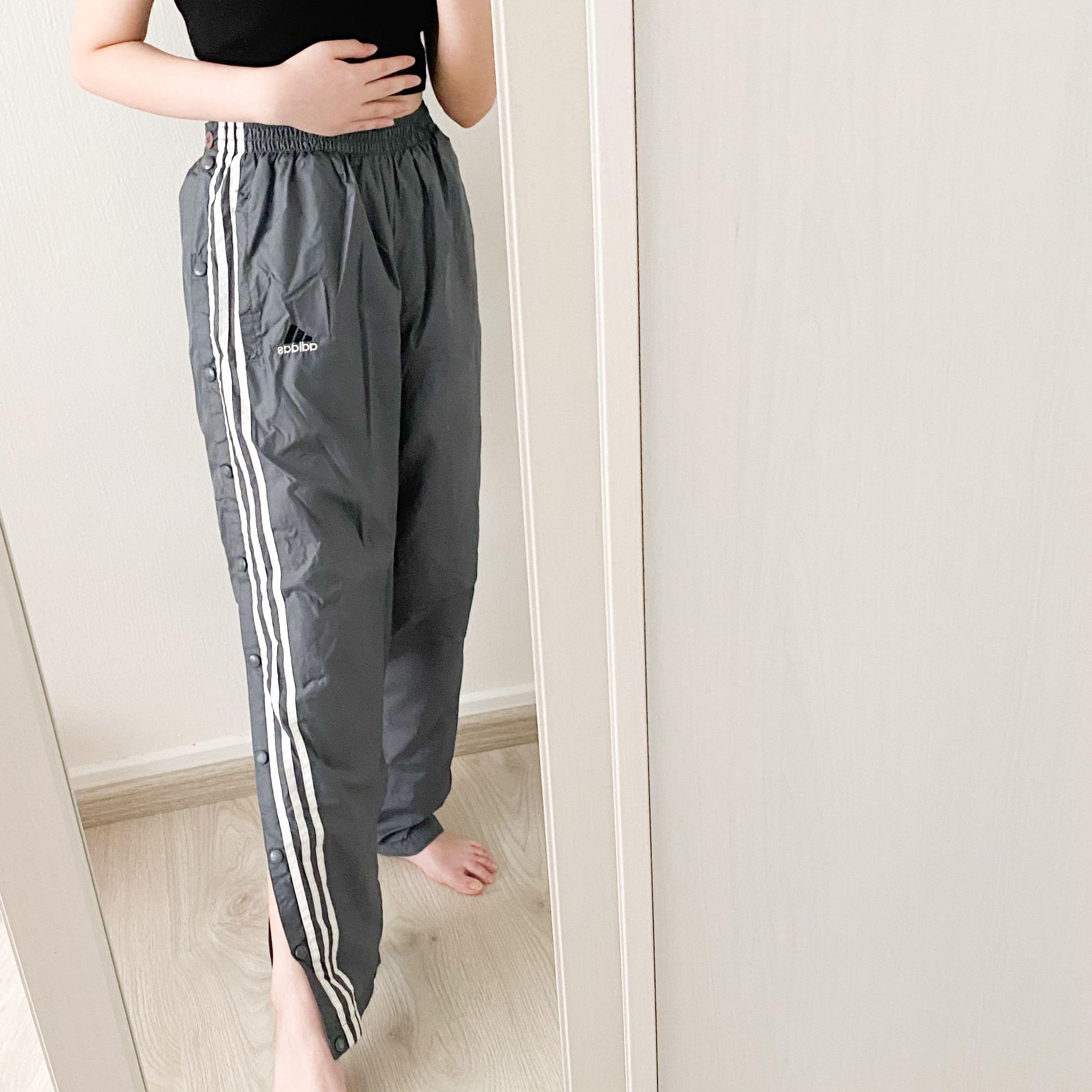 Adidas Side button track pants, Women's Fashion, Bottoms, Other Bottoms on  Carousell