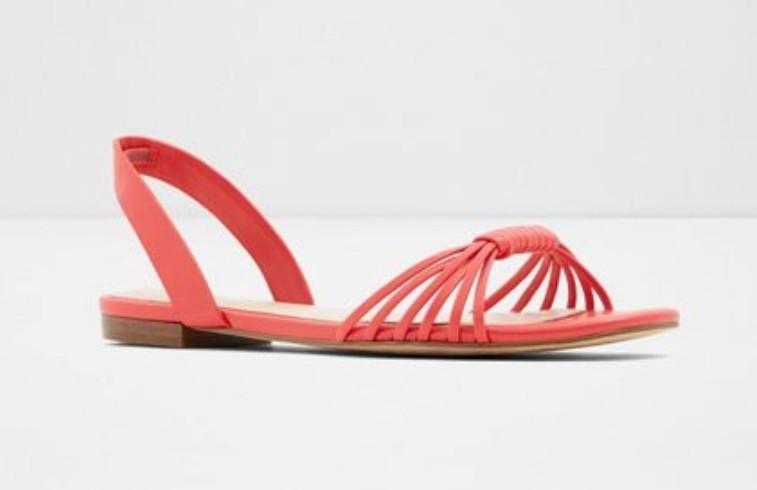 Red sandals aldo store