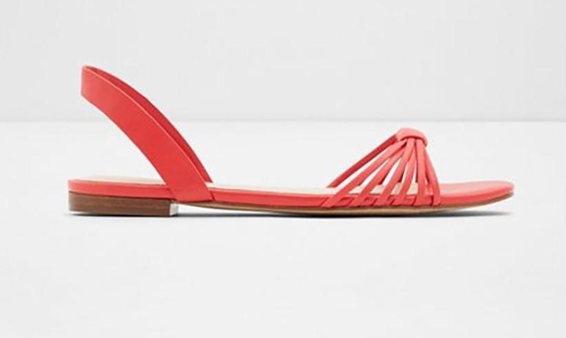 Aldo red sandals discount