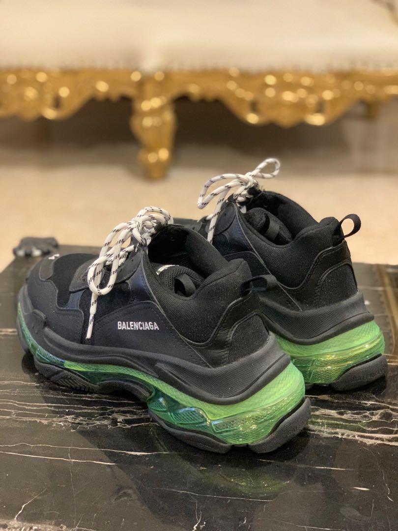 Triple s best sale clear sole green