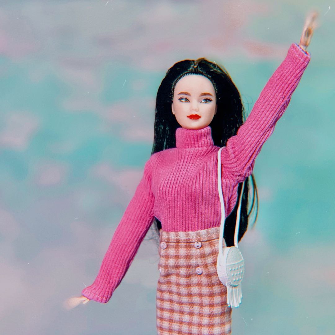 Barbie doll Clothes Pink Sweater set Hobbies Toys Toys