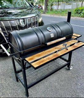 Barrel Charcoal Griller in Extra Long Slim