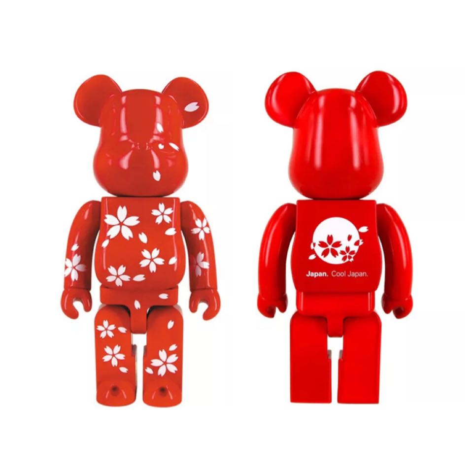 Medicom Be@rbrick 2014 CJ Mart 400% Cool Japan Sakura Red Leaf Bearbrick 1pc 