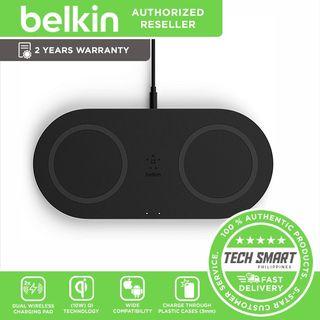 Belkin Boost Up Dual Wireless Charger (Dual Wireless Charging Pad 10W for iPhone 11, 11 Pro, 11 Pro Max, Galaxy S20, S20+, S20 Ultra, Pixel 4, 4XL, AirPods and more), Black