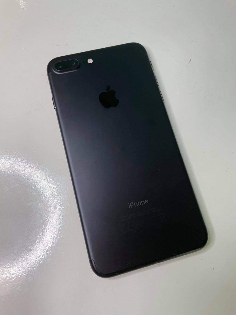 Black iPhone 7 Plus 128GB (Category: iPhone 7 Series) located in Marikina City. Submitted by closetb21 (Listing ID 1085508368, Image 1). Description: Black iPhone 7 plus 128GB 79% battery health Signs of usage (very small scratches) Cracked SCREEN PROTECTOR No internal issues Globe locked PM FOR MORE PHOTOS.