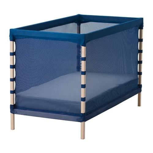 Blue IKEA Baby Cot Babies Kids Baby Nursery Kids Furniture