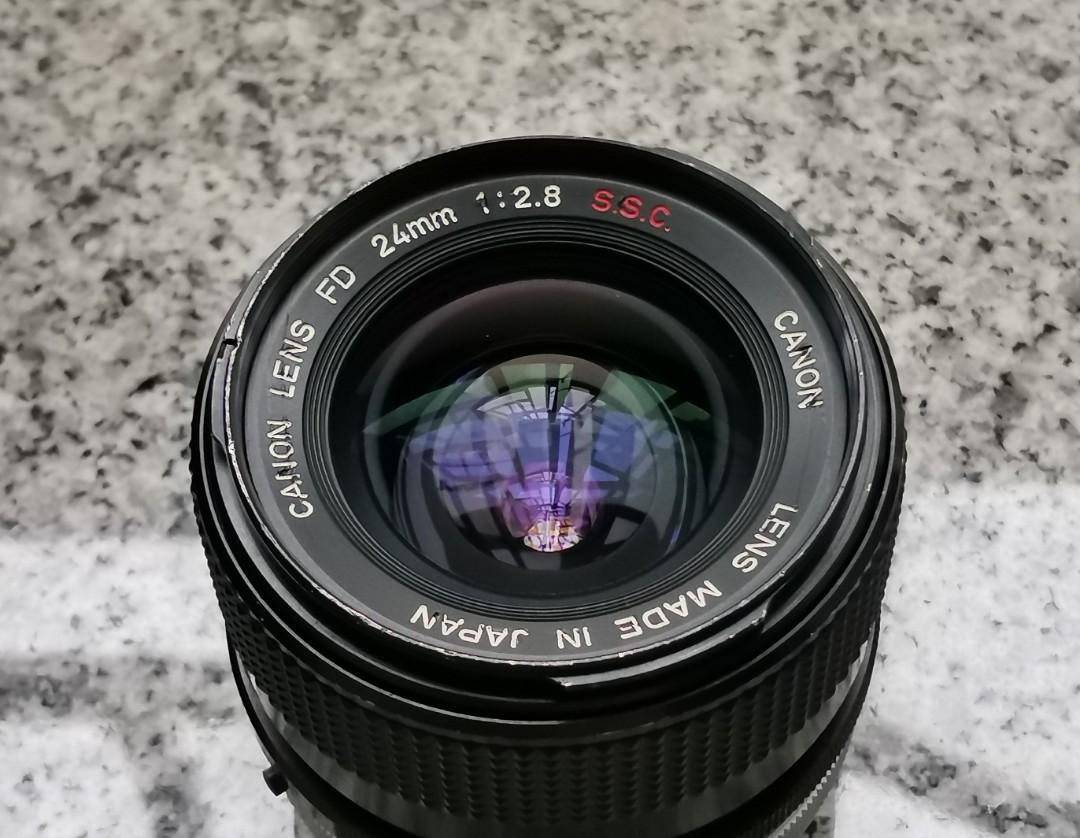 Canon FD 24mm F2.8 SSC, 攝影器材, 鏡頭及裝備- Carousell