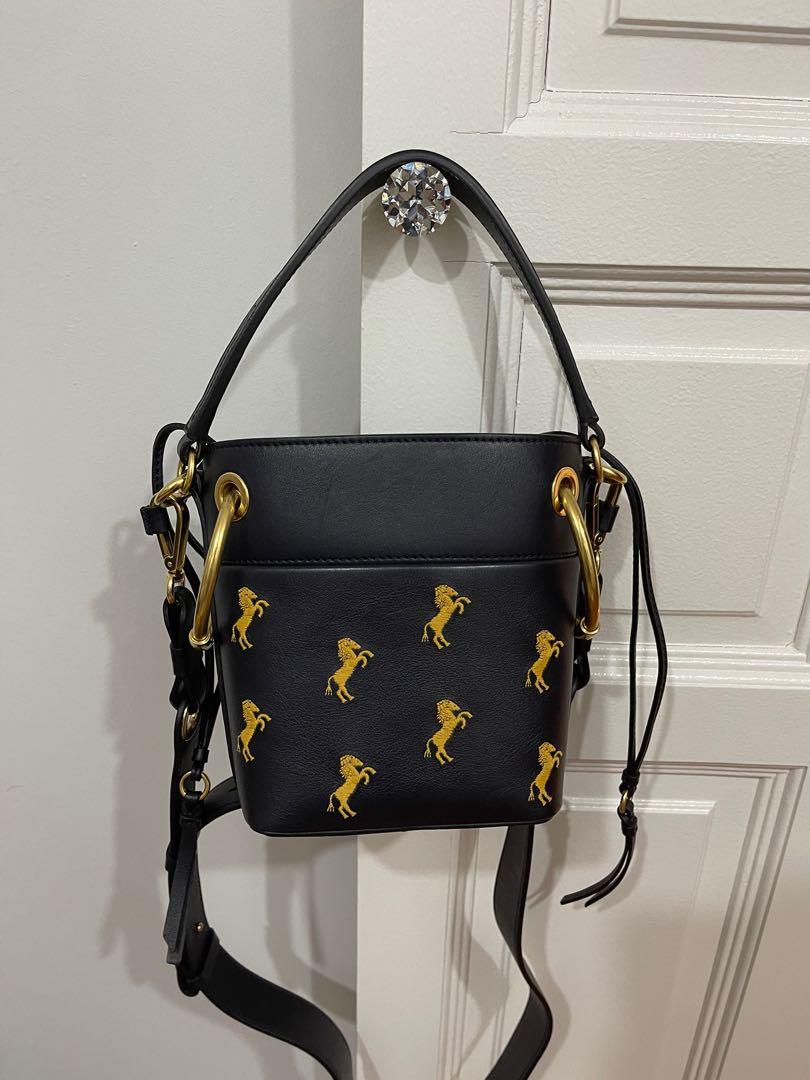 Chloé roy small leather bucket bag store