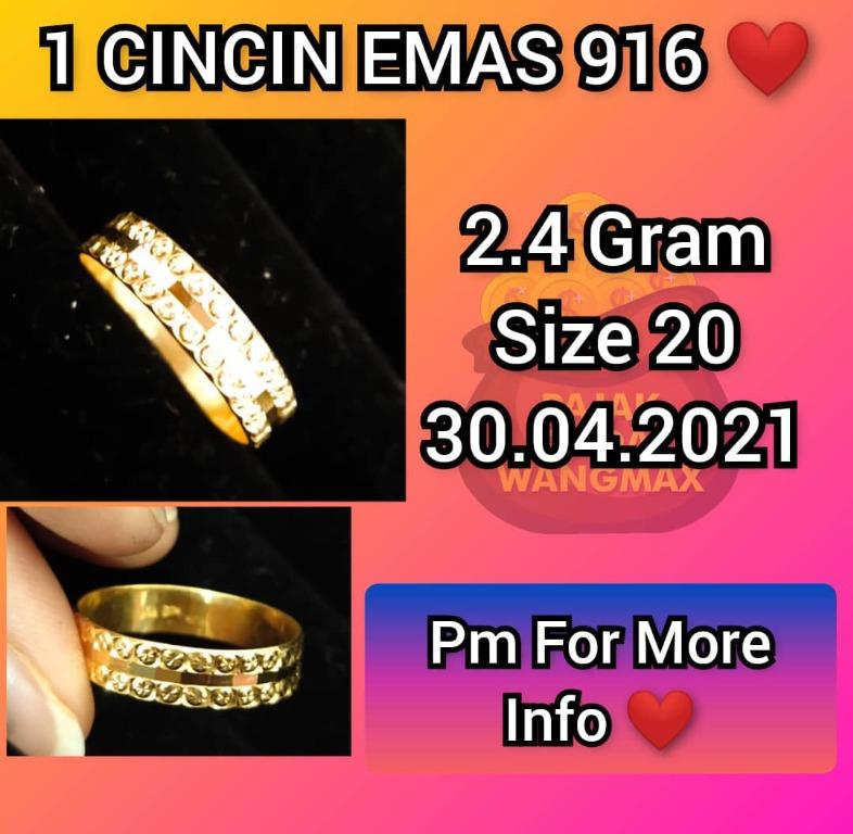 Cincin Emas Women S Fashion Jewellery On Carousell