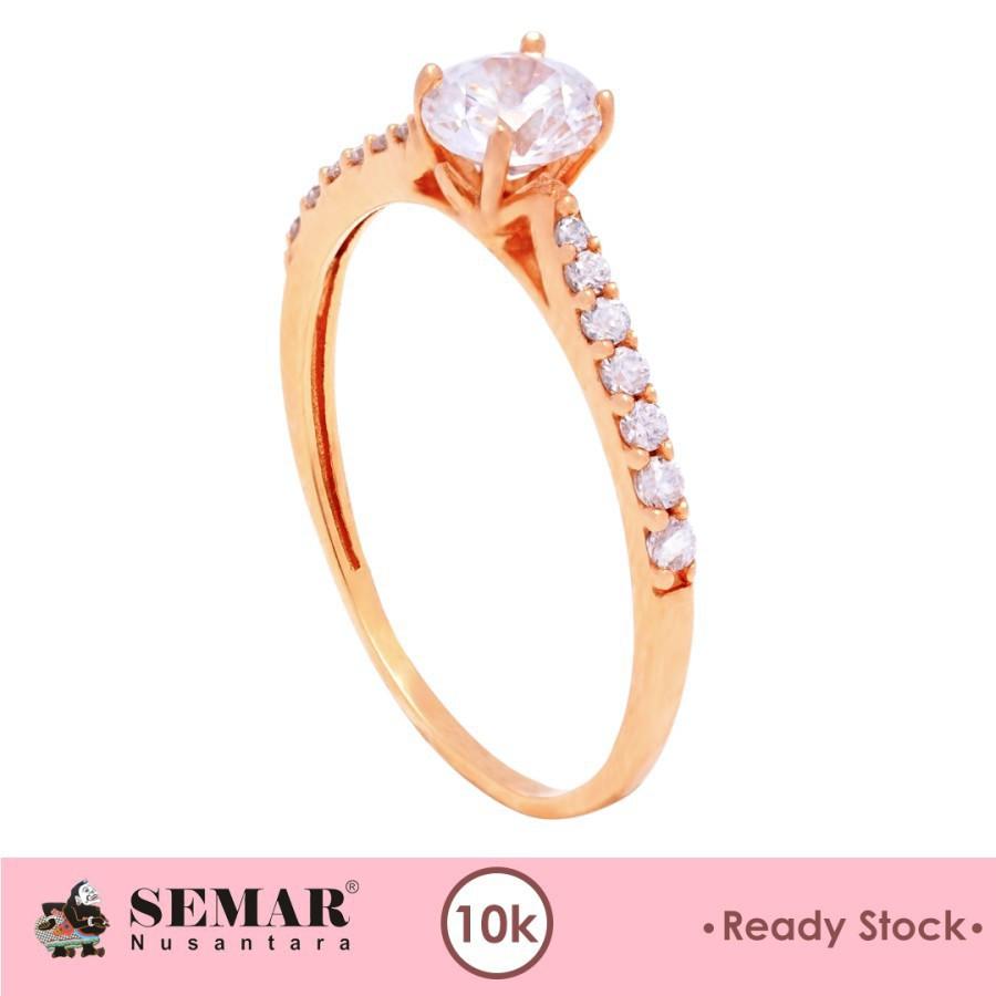 Cincin Emas Velerin Solitaire Gold 10k Semar Nusantara Fesyen Wanita Perhiasan Di Carousell
