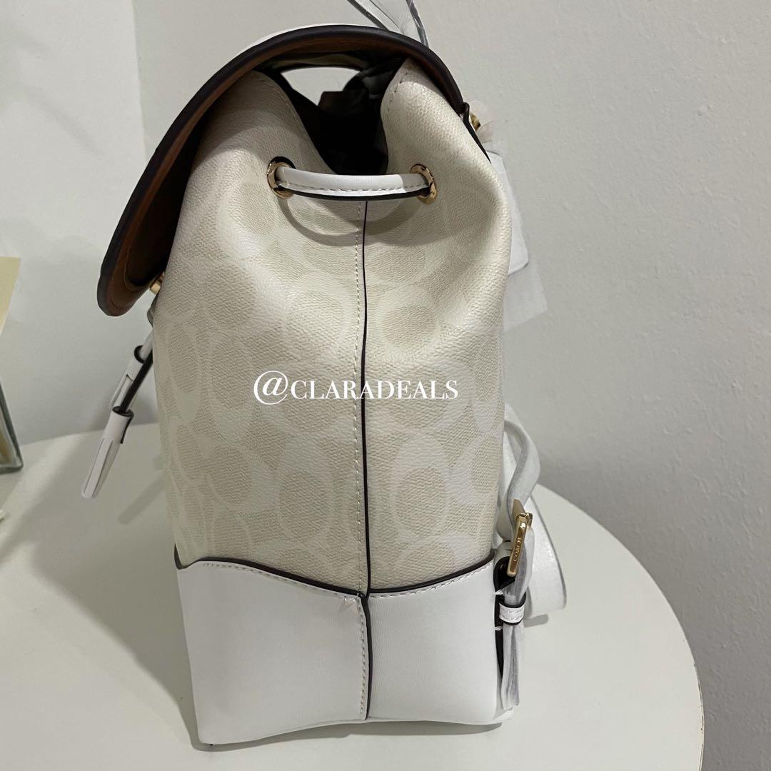Coach elle backpack white 2025