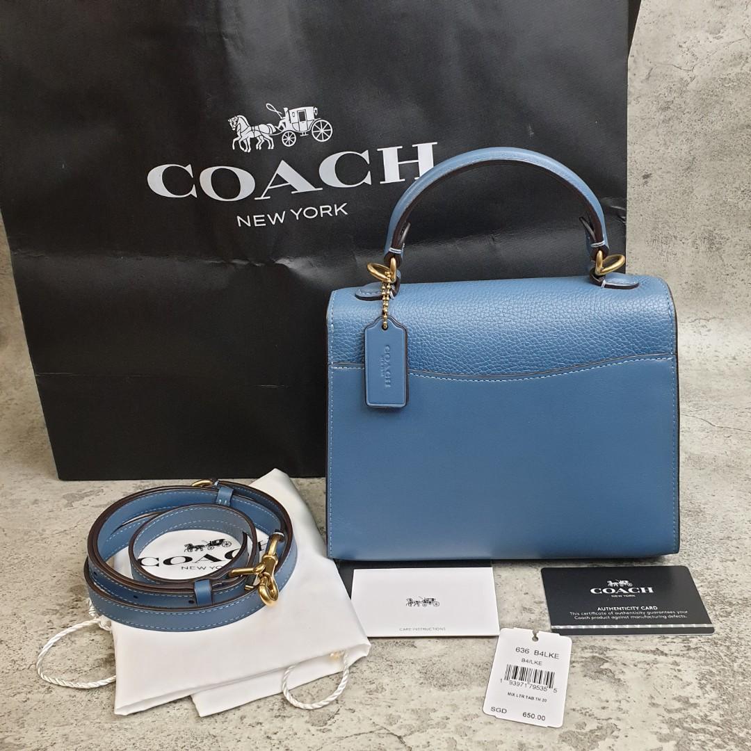 Coach Tabby Small Biru, Barang Mewah, Tas & Dompet di Carousell