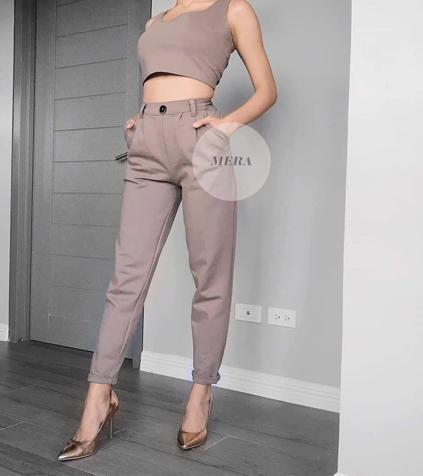 Crop top and trouser set, Women's 
