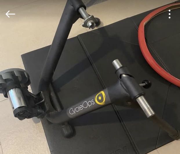 Zwift setup Cycle ops Turbo Trainer, Sports Equipment, Bicycles & Parts