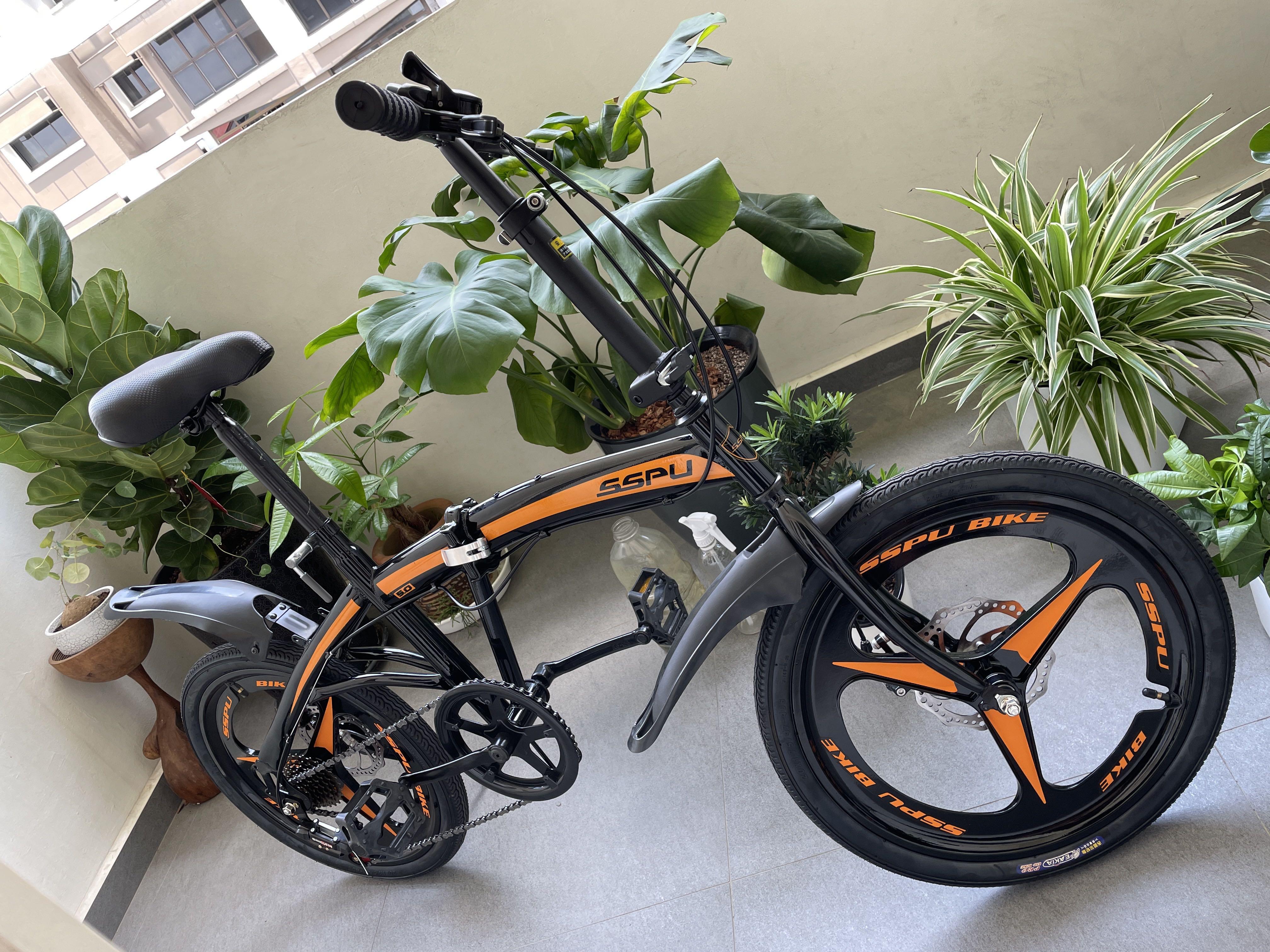 Foldable bike 20 inch 7 speed Sports Equipment Bicycles Parts Bicycles on Carousell