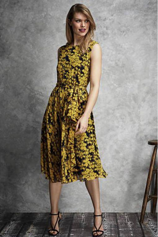 Gina Bacconi Magda Chiffon Dress S