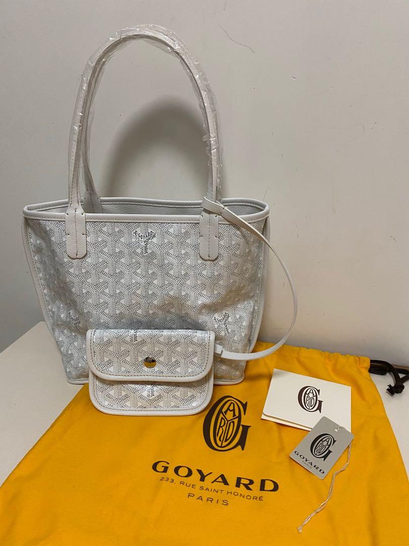 Goyard Anjou Tote Mini in White 價錢可議, 名牌, 手袋及銀包 Carousell