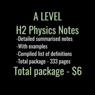 H2 Physics Softcopy Notes (333 pages)