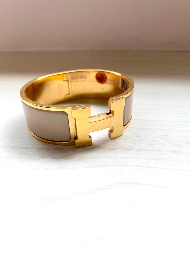 Hermes Clic H Bracelet PM size Rose Gold Hardware, Luxury, Accessories ...