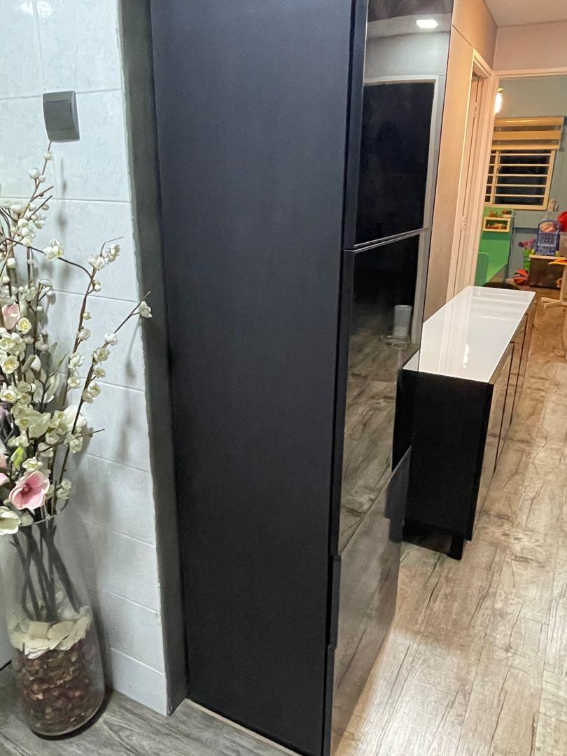 IKEA tall storage display black long store, Furniture & Home