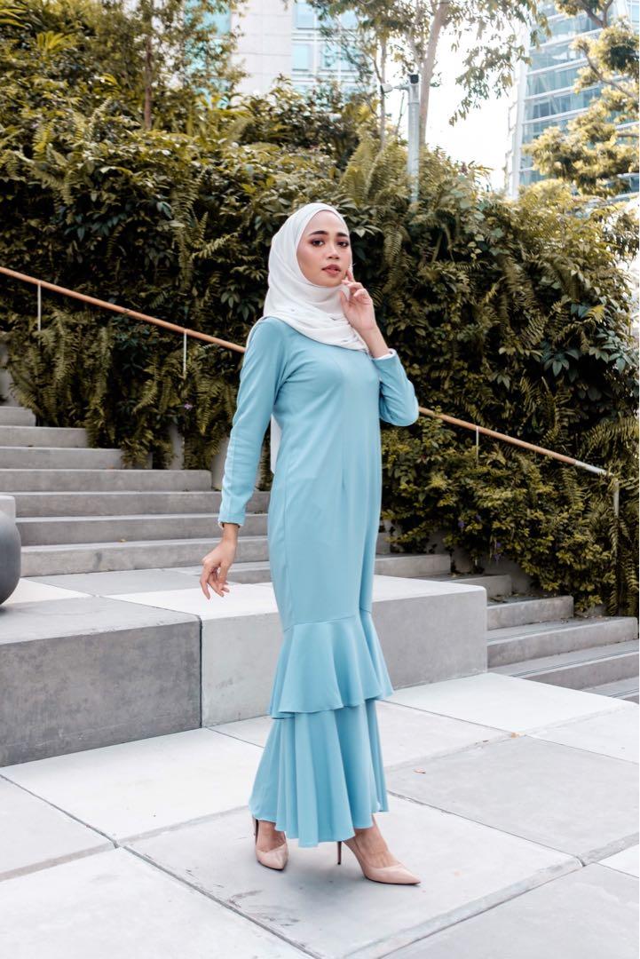 Instock size S M L Mermaid Dress Eid Raya Baju Kurung Women s