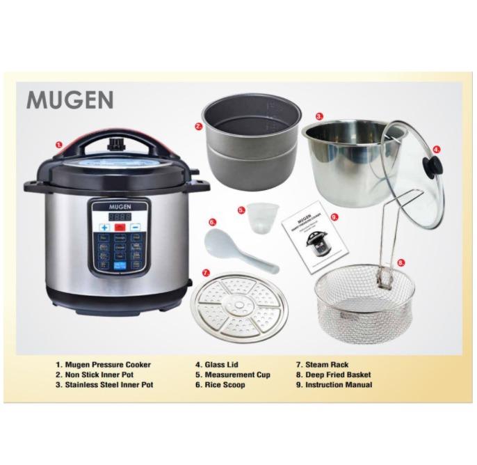 JML Mugen 11in1 Pressure Cooker 6L Multi function cooker, TV & Home