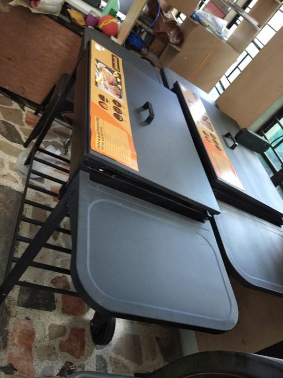 Jumbuck Delta 4 Burner Hotplate BBQ, Float Top with Steel Trolley, TV