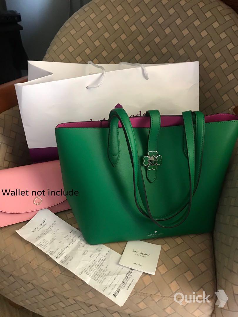 Kate spade kelly green purse best sale